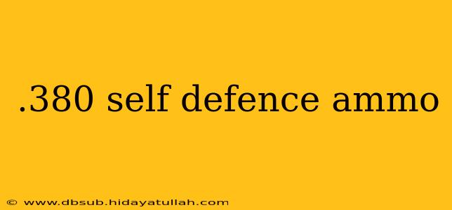 .380 self defence ammo