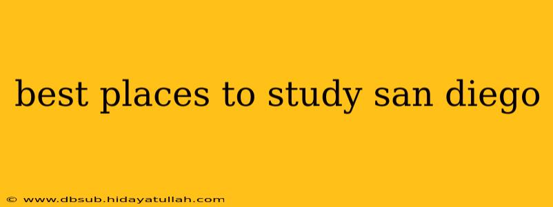 best places to study san diego