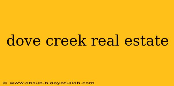 dove creek real estate