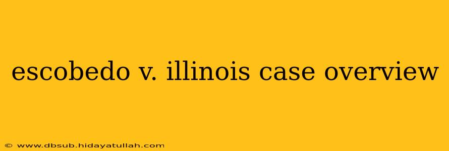 escobedo v. illinois case overview