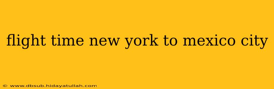 flight time new york to mexico city