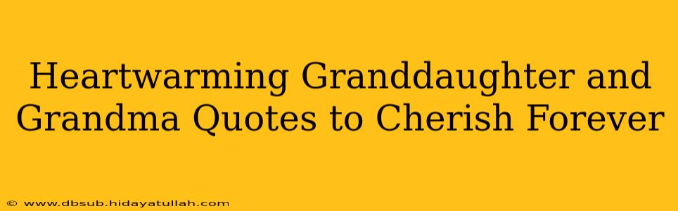 Heartwarming Granddaughter and Grandma Quotes to Cherish Forever