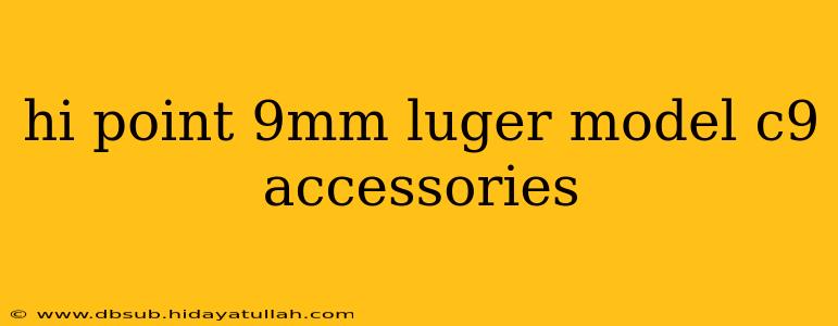hi point 9mm luger model c9 accessories