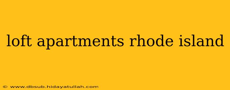 loft apartments rhode island