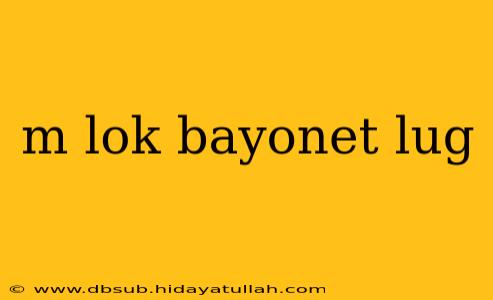 m lok bayonet lug