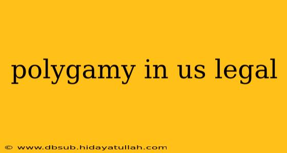 polygamy in us legal