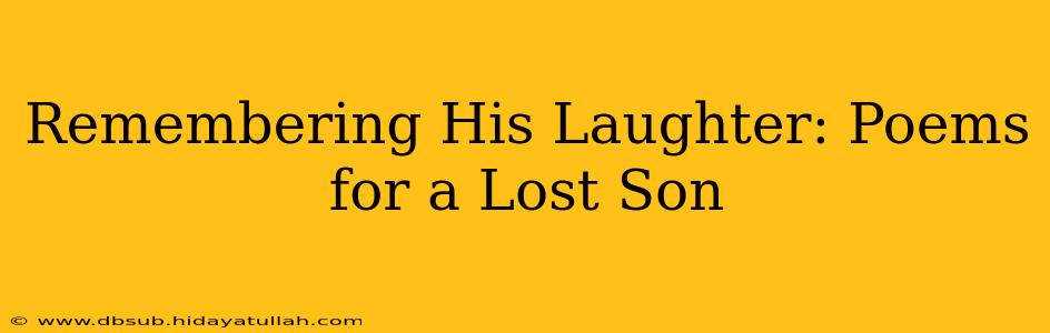 Remembering His Laughter: Poems for a Lost Son